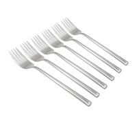 Argon Tableware 6X 21.5cm Tondo Fourchettes à Dîner en Acier Inoxydable - Argent Métal Cuisine À Manger Dessert Restauration Coutellerie Tableau Fourchette Ensemble