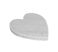 Argon Tableware Assiette de Service en marbre en Forme de Coeur x2