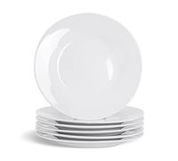 Argon Tableware Classique Plaques Blanc supplèmentaires - Pain en Porcelaine Vaisselle Snack Dessert - 15.5cm - Blanc - Paquet de 24