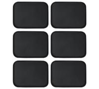 Argon Tableware Plateau de Service Antidérapant 51 x 38 cm Noir Lot de 6