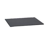Argon Tableware Plateau de service en ardoise - rectangulaire - 40 x 30 cm - Ardoise naturelle noire, plateau de service rustique coupé à cru, set de table pour fruits salés, planche