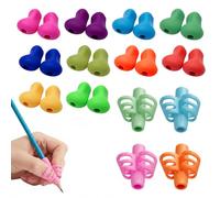 argtnayk Lot de 14 supports d'écriture en silicone pour enfants, outil de préhension de stylo, correcteur de posture pour les toilettes, pour enfants droitiers, gauchers, aide à l'écriture