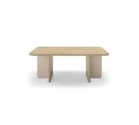 Table basse rectangulaire 100cm en mélamine Beige
