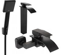 Aries R45 Mélangeur lavabo et baignoire avec accessoires, noir (744813R45-70)