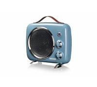 Ariete Chauffage soufflant 808 – Vintage, chaud/froid, thermostat réglable, 2000 W Bleu clair