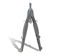 Aristo Topline Mat Series Compas à réglage rapide (cercles jusqu'à 370 mm de diamètre, mines de rechange, cuisses en zinc moulé sous pression) Gris