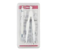 Aristo Topline Mat Series Compas à réglage rapide et porte-mine (cercles jusqu'à 370 mm de diamètre, mines, pieds en zinc moulé sous pression) Blanc