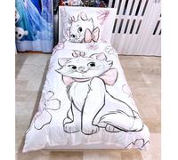 Aristochats Minou Ensemble Lit Simple Housse De Couette 140x200cm Linge En Coton