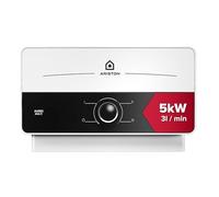 Ariston Aures Multi Chauffe-eau Électrique Instantané sans Réservoir 7kW - 4L/min - AutoModulant - 220V 32A - Solution d'Appoint en Eau Chaude à Installer Sur/Sous Éviers de Cuisine, Lavabos, WC