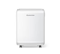 ARISTON DEOS EVO 12 - Déshumidificateur 2EN1 - Elimine l'humidité jusqu'à 12L/jour - Réservoir 1,89L - Purifie l'air - Fonction Auto, Dry, Sèche linge - Ideal pour Salle de Bain, Cave - Jusqu'à 35m²