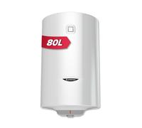 Ariston PRO 1 R 80 litres - Chauffe-eau Électrique Vertical Mural - Résistance Blindée - Température ajustable via molette de réglage - Conçu pour être installé en France