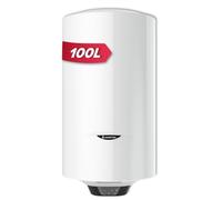 Ariston PRO1 ECO 100L - Chauffe-Eau Électrique Vertical Mural, Ø450 mm | Format Étroit - Fonction ECO EVO - Technologie WaterPlus - Résistance Blindée - Anode Magnésium - Classe B