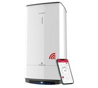 Ariston Quadris WiFi 100L, Chauffe Eau Électrique Compact, Intelligent, Connecté, Stéatite, 25% d'Économie d'Énergie, Eco Evo, Fabriqué en France, Gain de place jusqu'à 1m2 au sol