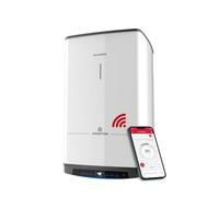 Ariston Quadris WiFi 100L - Chauffe-Eau Électrique Mural, Prof. 518 mm | Format Carré Compact - Résistance Stéatite en Fourreau - Programmation via Ariston Net - Suivi de Consommation