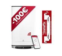 Ariston Velis Evo Dune Dry WiFi 45L Chauffe-Eau Plat Multiposition Connecté - 25% d'Économie d'Énergie - Garantie 1 Remplacement à Vie* - Eau Calcaire - INCLUS : Accessoire de Pose InstaFix