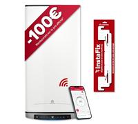Ariston Velis Evo Dune Dry WiFi 65L Chauffe-Eau Plat Multiposition Connecté - 25% d'Économie d'Énergie - Garantie 1 Remplacement à Vie - Eau Calcaire - INCLUS : Accessoire de Pose InstaFix