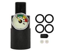 Arithmetix Adaptateur de Station de Remplissage d'air manomètre Haute Pression 40mpa Alliage d'aluminium Noir connecteur Rapide mâle 8mm/0,3 Pouces Filetage Femelle M10x1,5 composant de