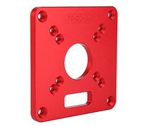 Aritynu Plaque D'insertion de Table de Routeur, Alliage D'aluminium 6061 de | Aluminium anodisé Dur, Compatible avec les Toupies Makita RT0700C et Coupe-bordures, Double échelle pour un Alignement Précis