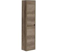 ARKITMOBEL Modèle Dakota Colonne de salle de bain suspendue 2 portes, 140 x 30 x 25,5 cm (hauteur x largeur x profondeur) Couleur Nordik, meuble de salle de bain