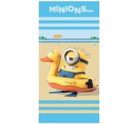 arlis Minions Serviette de Plage ou Drap de Bain 100% Coton 70 x 140 cm