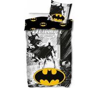 arlis Parure de Couette Batman - 1 Housse de Couette 140x200 + 1 taie 63x63cm (Parure de lit Batman - M) (Batman Cotton Duvet Cover Set - A, 140 x 200 cm | 63 x 63 cm)