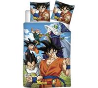 arlis Parure de Couette Dragon Ball - 1 Housse de Couette 140x200 + 1 taie 63x63cm (Parure de lit Dragon Ball - M) (Dragon Ball Duvet Cover Set - C, 140 x 200 cm | 63 x 63 cm)