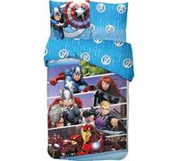 arlis Parure de lit Avengers ou Housse De Couette Avengers Marvel 140 X 200 Cm avec taie d'oreille 63 X 63 Cm (Parure Avengers - 4) Lit d’enfant