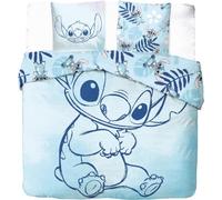 arlis Parure de Lit Stitch, Housse de Couette Réversible 240x220 cm, 2 Taies d'oreiller 65x65 cm, 100% Coton (Parure de lit Stitch 2 Personnes - B, 240 X 220 Cm)