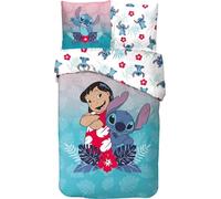 arlis Parure de Lit Stitch pour Enfant, Housse de Couette Réversible 140x200 cm, Taie d'oreiller 63x63 cm, 100% Coton (Parure de lit Stitch - B, 140 X 200 Cm)