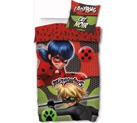 arlis Parure Housse de Couette Miraculous - Ladybug - 1 Housse de Couette 140x200 + 1 taie 63x63cm
