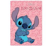 Arlis Plaid Polaire Lilo Stitch Disney en Rose 100 X 140 Cm (Plaid Lilo and Stitch)
