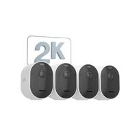 Arlo Caméra de surveillance sans fil Pro 5 2K, pack de 4 blanc