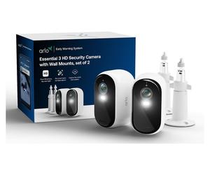 Arlo E3 Hd 2-Cams + 2X Mounts