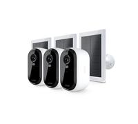 Arlo Caméra de surveillance Essential 3 2K (VMK3380-100EUS) - Pack 3 caméras + 3 panneaux solaires