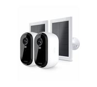 Arlo Ess2 - Caméra 2K x2 + Panneaux solaires x2 - Surveillance 2K continue avec énergie solaire