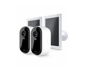 Arlo Ess2 - Caméra 2K x2 + Panneaux solaires x2 - Surveillance 2K continue avec énergie solaire