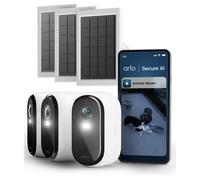 Arlo Ess2 - Caméra 2K x3 + Panneau solaire x3 - Surveillance 2K continue avec énergie solaire