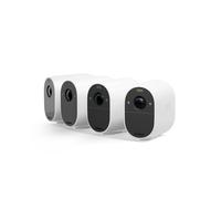 Arlo Essential 1 HD, Caméra de Surveillance WiFi Extérieure Sans Fil, Autonomie de 6 mois, Vision Nocturne en Couleur, Sirène, Audio Bidirectionnel, Essai Arlo Secure inclus, 4 Caméra Blanc