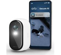 Arlo Essential 2 2K, Caméra de Surveillance WiFi Extérieure sans Fil, Détection par IA, Vision Nocturne Couleur, Audio bidirectionnel, Compatible avec Alexa, Essai Secure Inclus, 1 Caméra