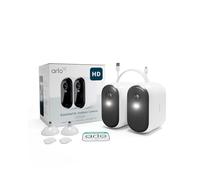 Arlo Caméra de sécurité extérieure Essential 2K XL – Sans fil, Batterie 24 mois – Pack 2