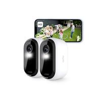 ARLO Essential 2 FHD, Caméra de Surveillance WiFi Extérieure sans Fil, Détection par IA, Vision Nocturne Couleur, Audio bidirectionnel, Compatible avec Alexa, Essai Secure Inclus, 2 Caméras