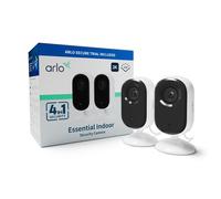 Arlo Essential 2K Caméra de sécurité intérieure, pack de 2