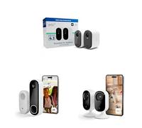 Arlo Essential 2K XL + Sonnette 2K + Carillon + 4 Indoor Camera