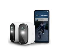 Arlo Essential 3, Caméra de Surveillance WiFi, Vidéo 2K, 2 Caméras