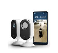 Arlo Essential 3 FHD Indoor, Caméra de Surveillance WiFi Intérieure, Détection par IA, pour Animaux de Compagnie, Audio bidirectionnel, Compatible avec Alexa, Essai Secure Inclus, 2 Caméras