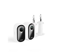 Arlo Essential Caméra de sécurité extérieure & 2 Support de fixation réglable, pack de 2