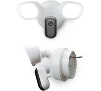 Arlo FLW2201-100EUS Caméra de surveillance extérieure filaire Floodlight 2K HDR WiFi 2ème Génération, Kit de 2 caméras Blanc