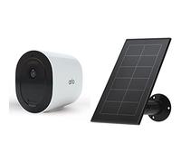 Arlo Go 2, Caméra de Surveillance WiFi 100% sans Fils et Mobile Via SIM 3G/4G LTE, Vision Nocturne Couleur, Projecteur LED Intégré & Arlo Accessoire certifié Officiel Panneau Solaire, Blanc