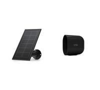 Arlo Panneau Solaire, Câble 2.4m, Noir, Étanche, Compatible Avec Pro 3, Pro 4 (+XL), Pro 5 & Pack De 1 Housse, Noir, Compatible Avec Arlo Go 2 3G/4G LTE Camera Surveillance Exterieure