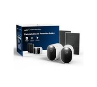 ARLO Pro 6 2K + Panneaux Solaires, Caméra de Surveillance WiFi Extérieure sans Fil, Détection par IA, Vision Nocturne Couleur, Compatible avec Alexa, Essai Arlo Secure Inclus, 2 Caméras